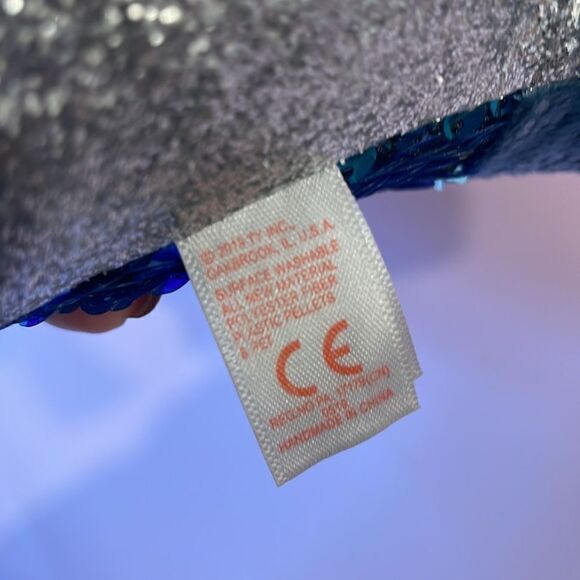 Ty Flippables 2019 Kate the Blue Silver Dragon 9” tall Good Used Condition flaws - Picture 11 of 13